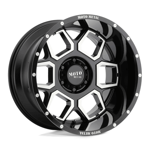 Moto Metal MO981 SPADE - Gloss Black Machined alloy wheel
