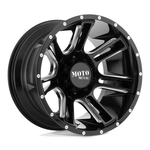 Moto Metal MO982 AMP - Gloss Black Milled alloy wheel