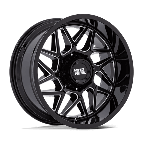 Moto Metal MO812 TURBINE - Gloss Black Milled alloy wheel