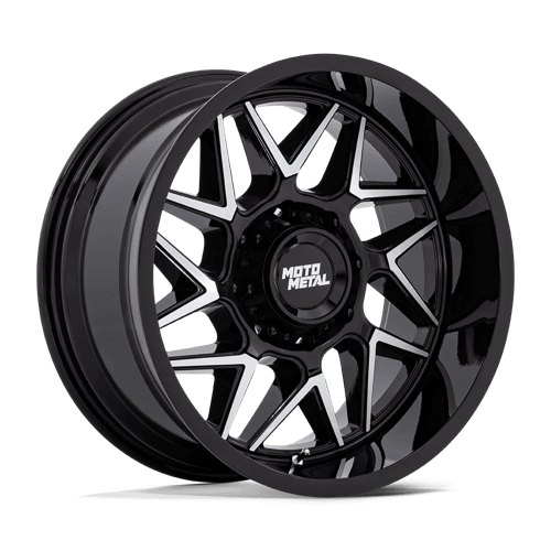 Moto Metal MO812 TURBINE - Gloss Black W/ Machined Face alloy wheel