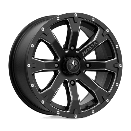 MSA Offroad Wheels M42 BOUNTY - Satin Black Milled alloy wheel