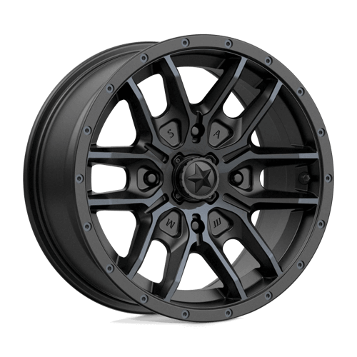 MSA Offroad Wheels M43 FANG - Satin Black W/ Titanium Tint alloy wheel