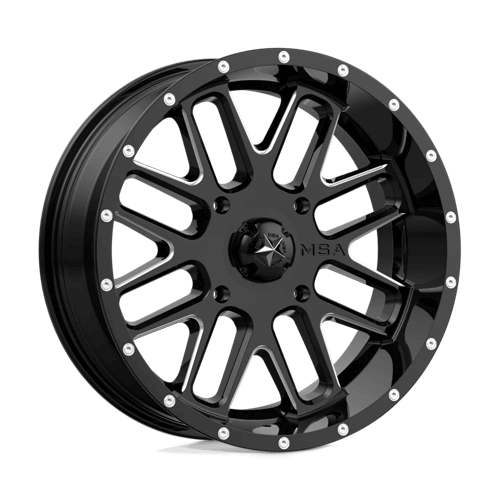MSA Offroad Wheels M35 BANDIT - Gloss Black Milled alloy wheel