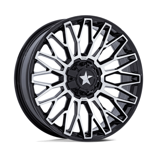 MSA Offroad Wheels M50 CLUBBER - Gloss Black Machined alloy wheel