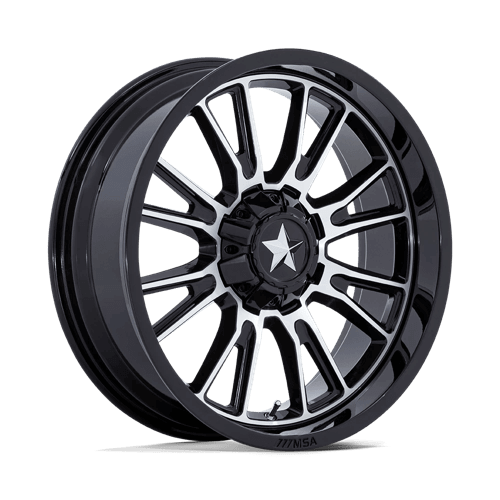 MSA Offroad Wheels M51 THUNDERLIPS - Gloss Black Machined alloy wheel