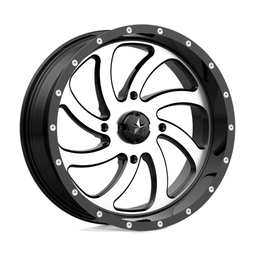 MSA Offroad Wheels M36 SWITCH - Machined Gloss Black alloy wheel