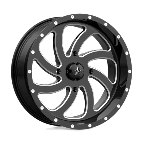 MSA Offroad Wheels M36 SWITCH - Gloss Black Milled alloy wheel