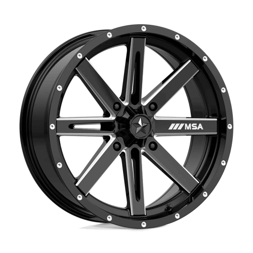 MSA Offroad Wheels M41 BOXER - Gloss Black Milled alloy wheel