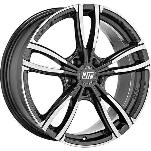 MSW 73 - Gloss Dark Grey Full Polished alloy wheel