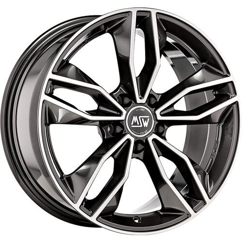 MSW 71 - Gloss Dark Grey Full Polished alloy wheel