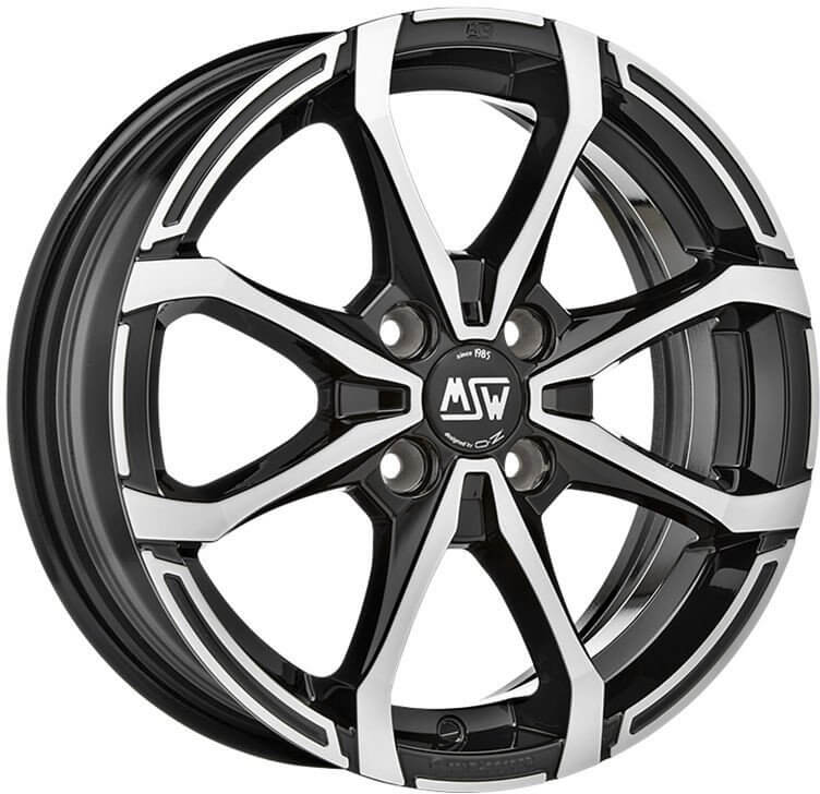MSW X4 - Gloss Black Full Polished alloy wheel