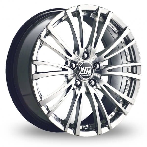 MSW 20-5 - Silver Full Polished alloy wheel