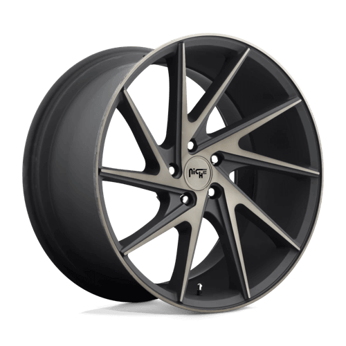 Niche 1PC M163 INVERT - Matte Black Machined Ring alloy wheel