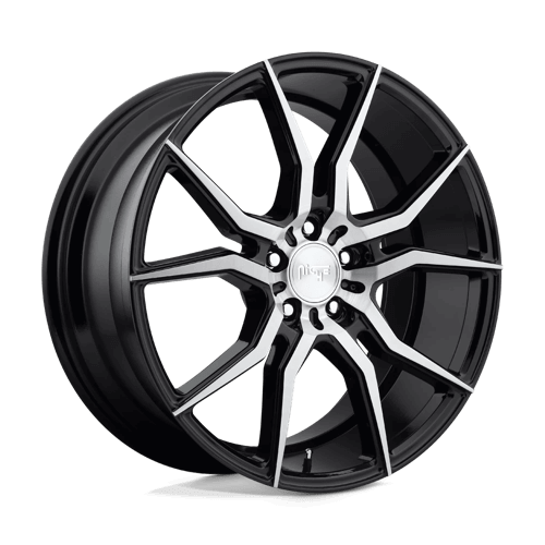 Niche 1PC M166 ASCARI - Gloss Black Brushed alloy wheel