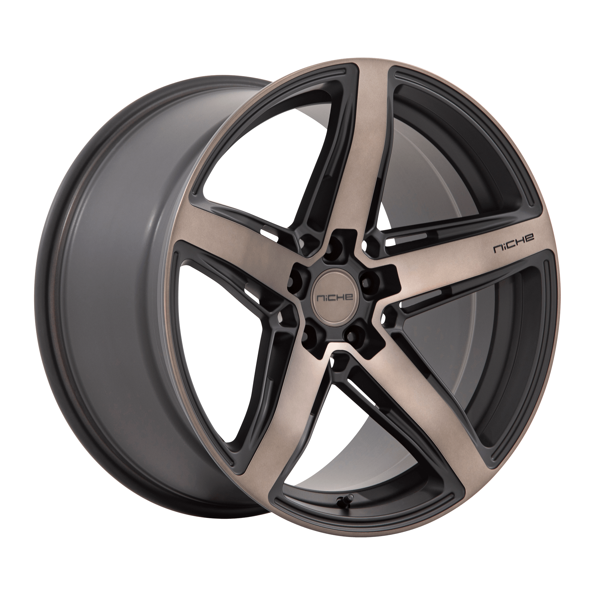 Niche 1PC M271 TERAMO Matte Black W/ Double Dark Tint Niche