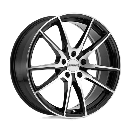 PETROL P0A - Gloss Black W/ Machined Cut Face alloy wheel