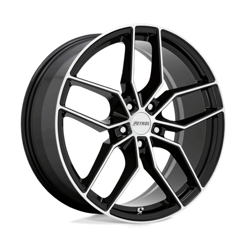 PETROL P5C - Gloss Black W/ Machined Face alloy wheel