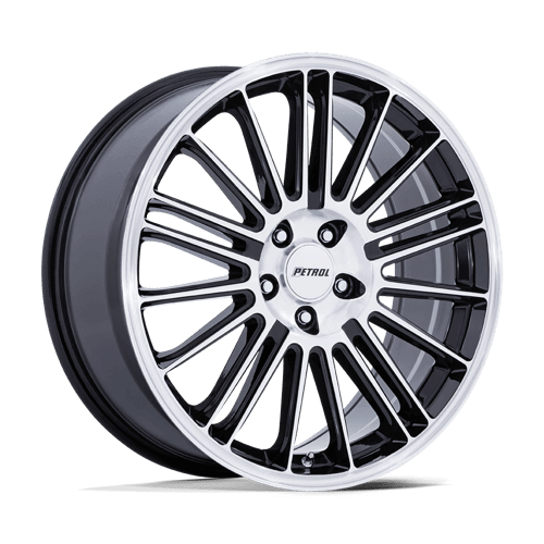 PETROL PE001 P1D - Gloss Black W/ Machined Face alloy wheel