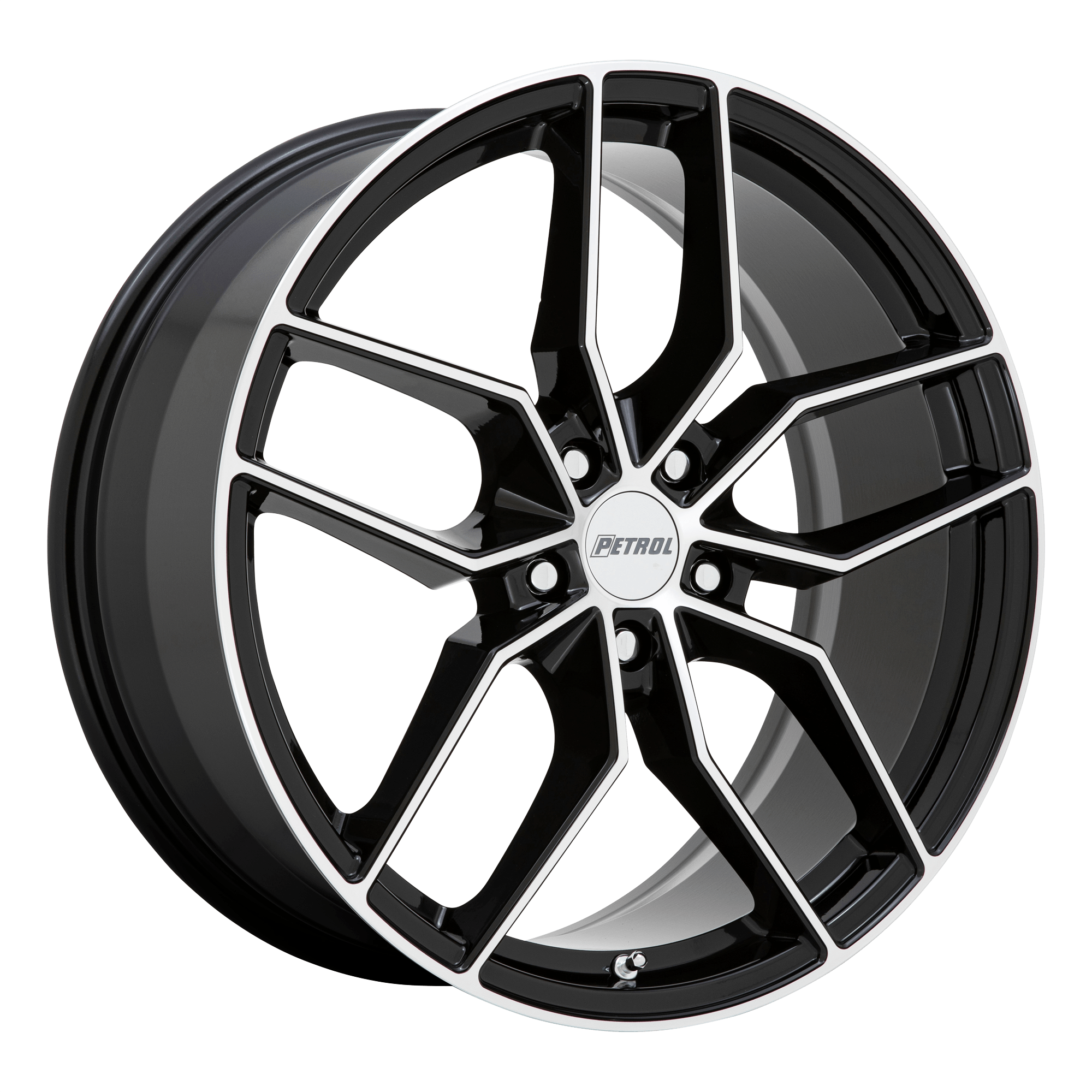 PETROL P5C Gloss Black W/ Machined Cut Face Alloy Wheels