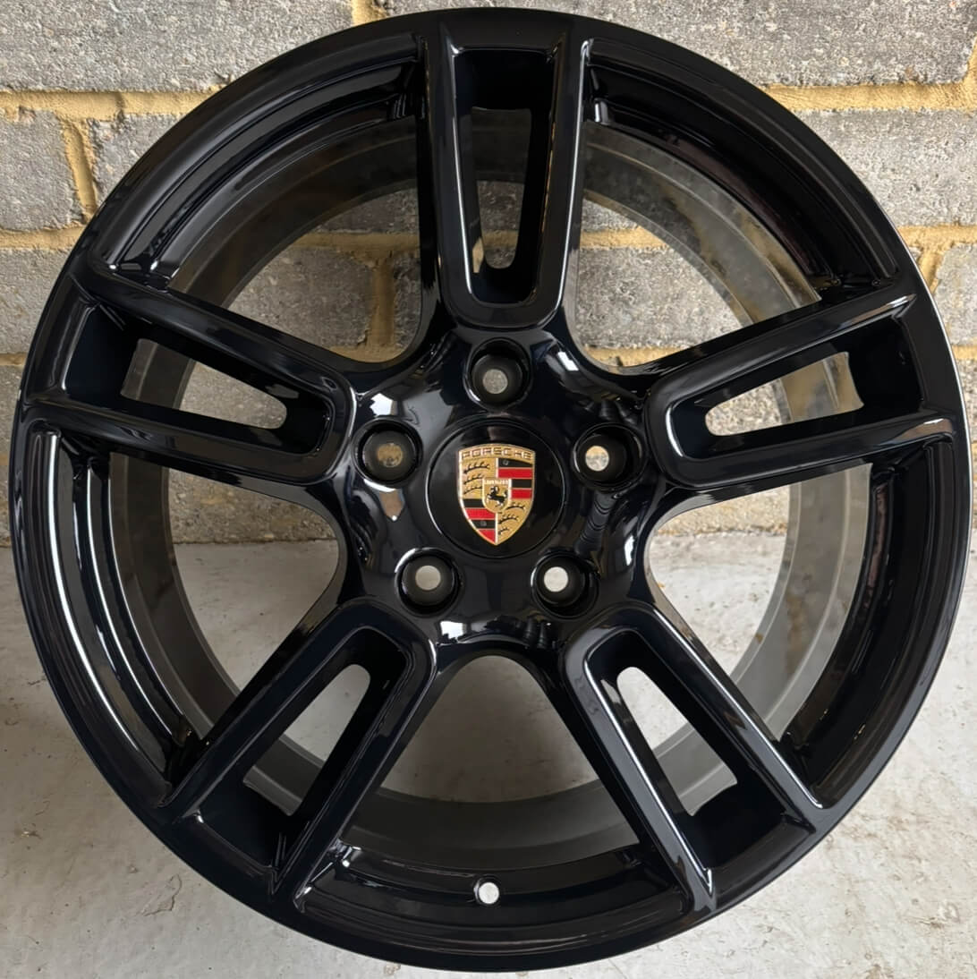 Porsche OEM 5 Twin Spoke 2 - Gloss Black alloy wheel