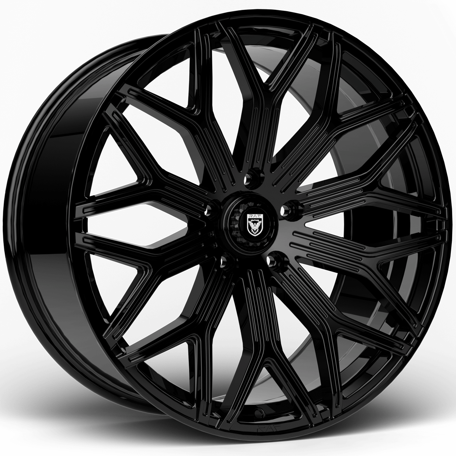 RAF 006 - Gloss Black alloy wheel