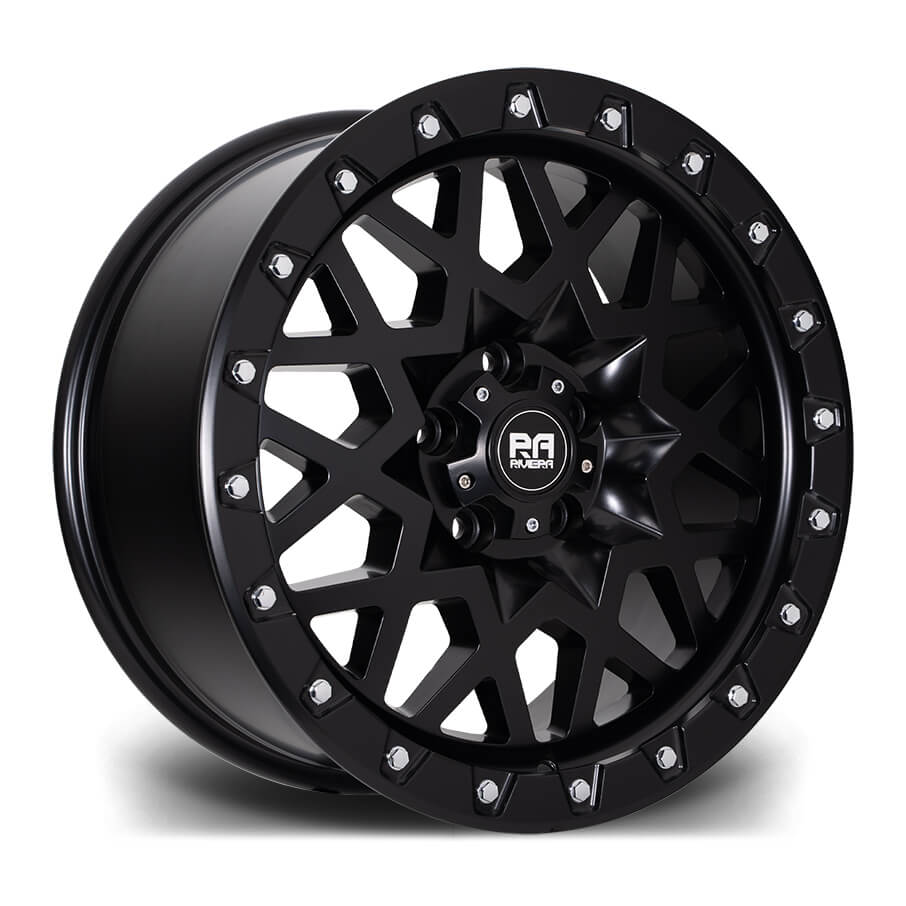 RIVIERA XTREME RXS1 - Satin Black Chrome Rivets alloy wheel