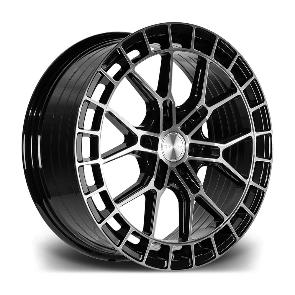 RIVIERA RF26 - Black Pol Dark Tint alloy wheel