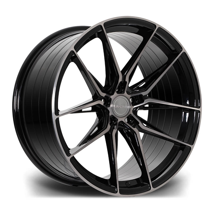 RIVIERA RF107 - Black Polished Dark Tint alloy wheel