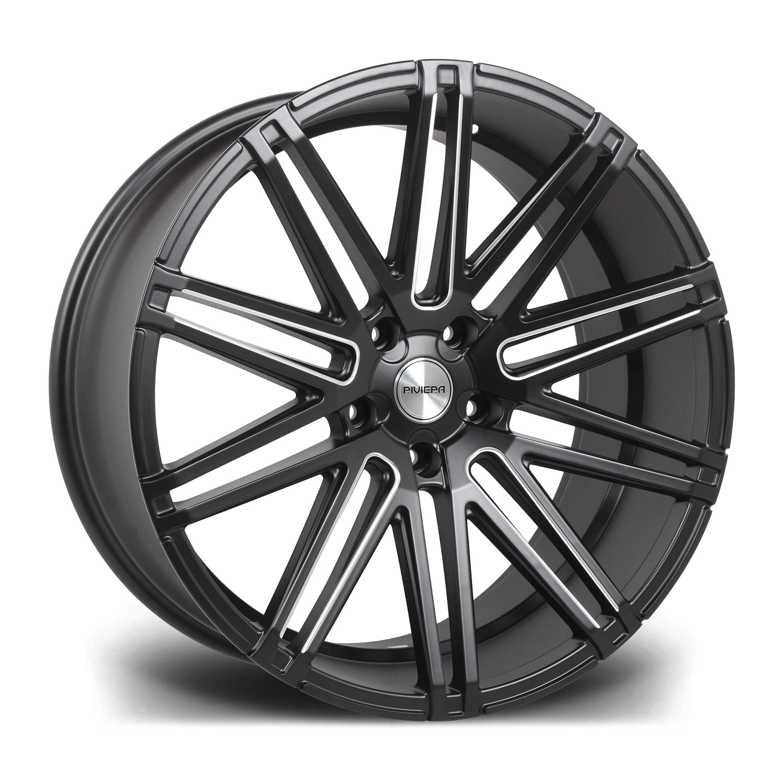 RIVIERA RV120 - Matt Black Milled alloy wheel