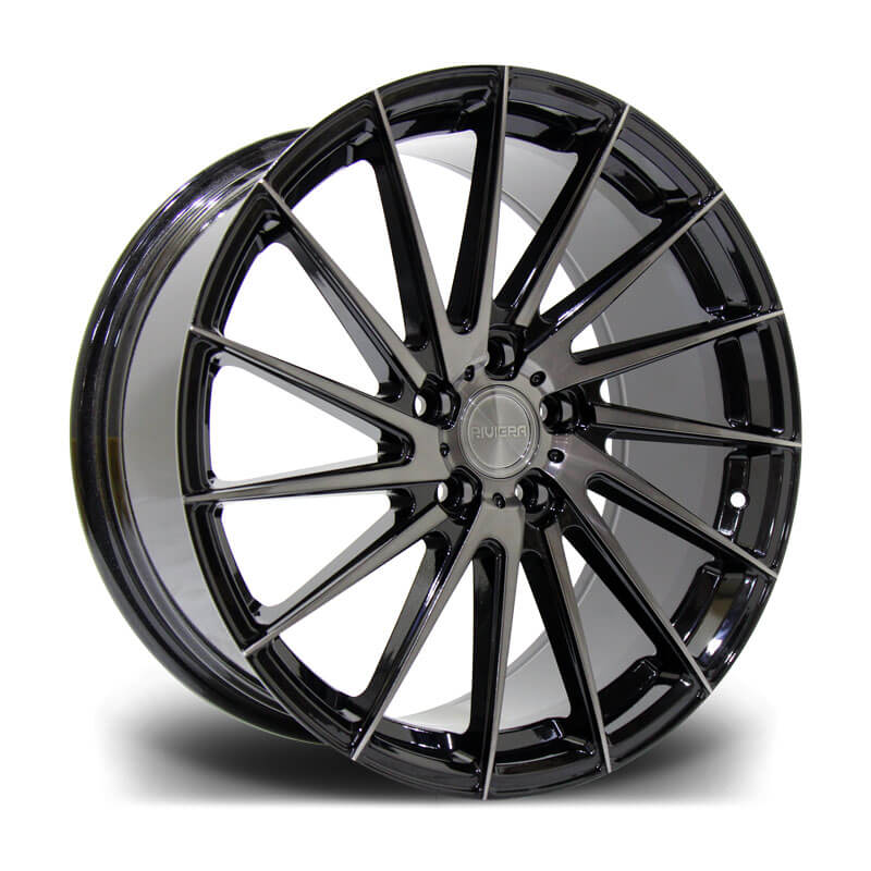 RIVIERA RV199 - Black Polished Dark Tint alloy wheel