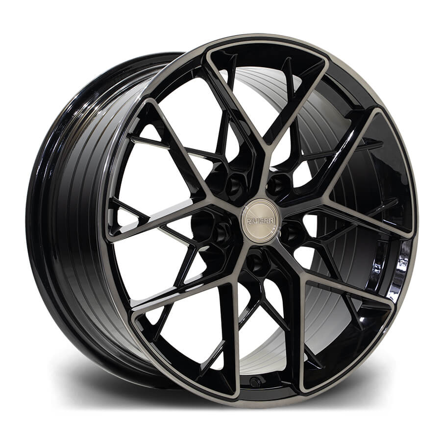 RIVIERA RF3 - Black Polished Dark Tint alloy wheel