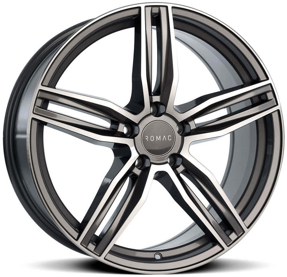 ROMAC VENOM - Grey/polished Face alloy wheel