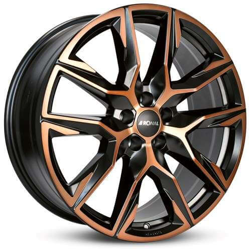 Ronal R71 - Jetblack-copper Matt alloy wheel