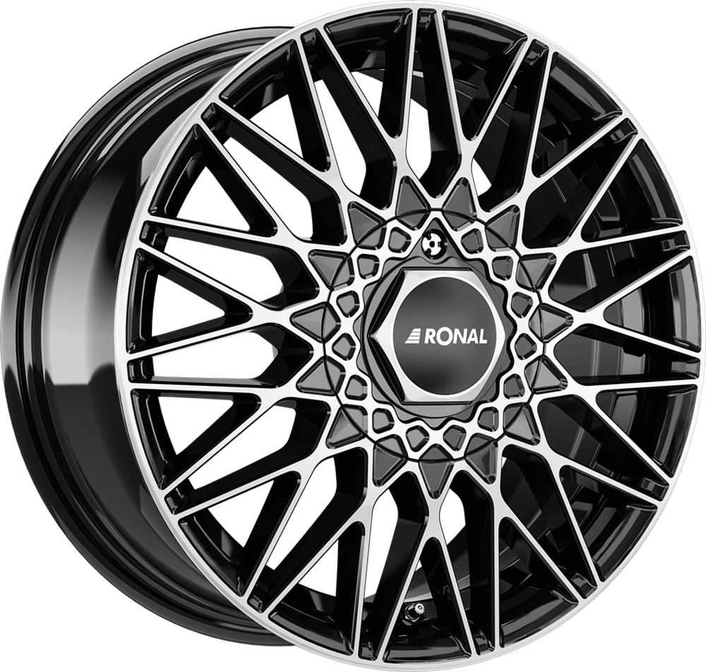 Ronal LSX - Jet Black Polished alloy wheel