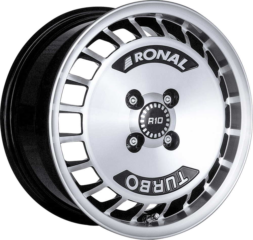 Ronal R10 TURBO - Black Polished alloy wheel
