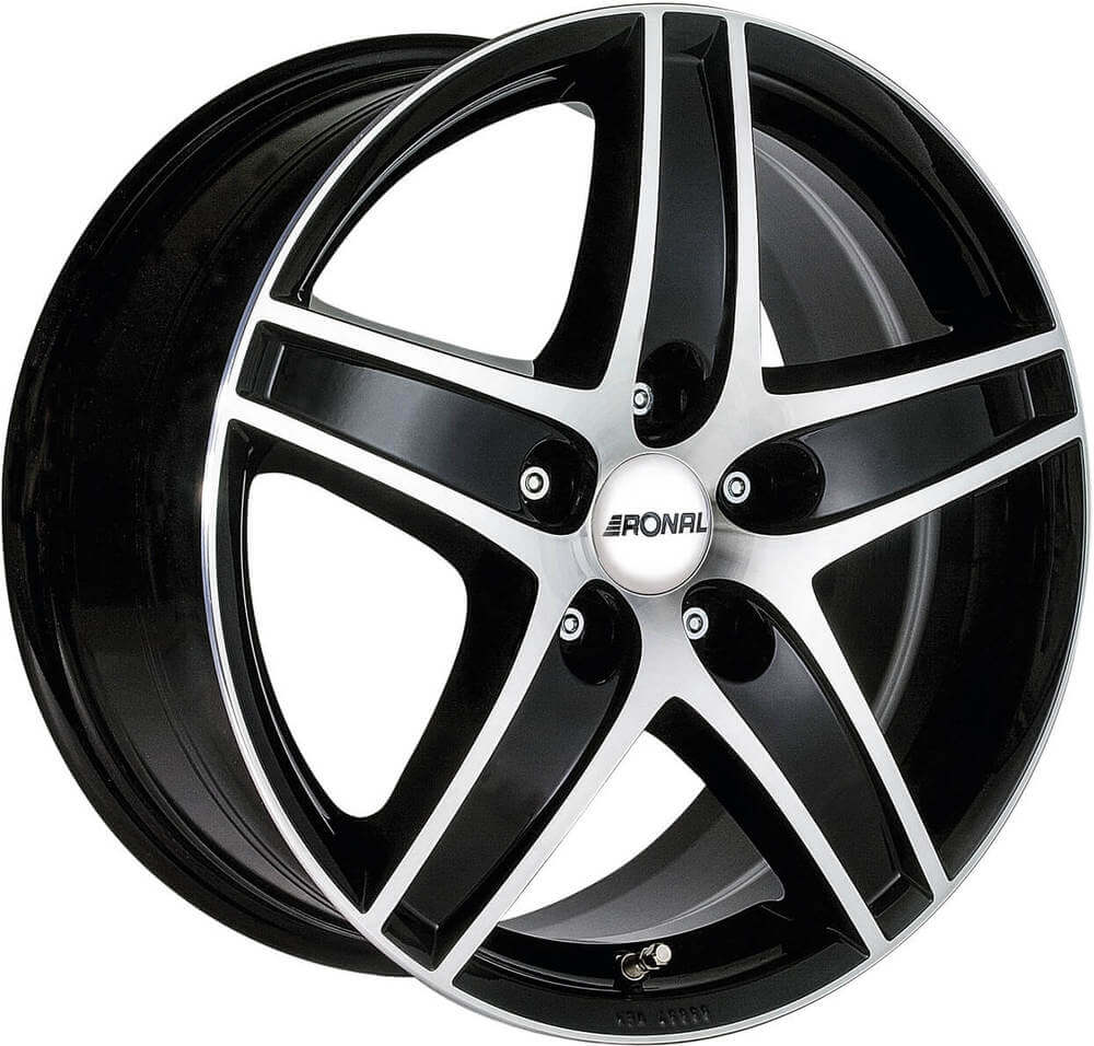 Ronal R48 - Jet Black Polished alloy wheel