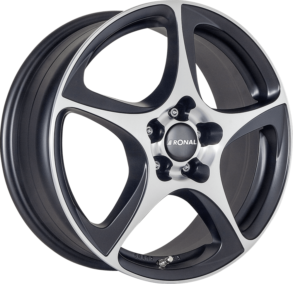 Ronal R53 - Matt Black Polished alloy wheel