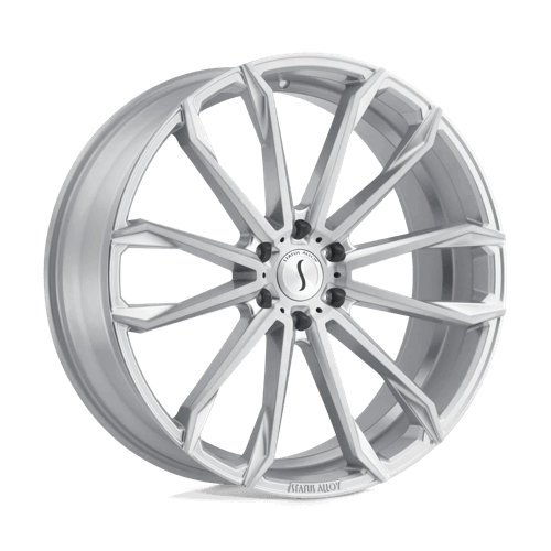 STATUS MASTADON - Silver W/ Brushed Machined Face alloy wheel