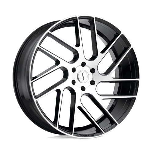 STATUS JUGGERNAUT - Gloss Black W/ Machined Face alloy wheel