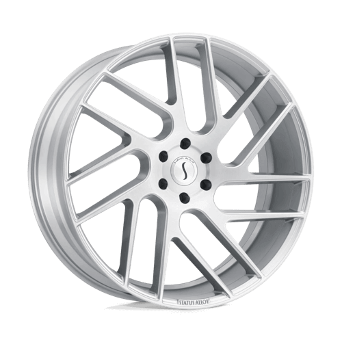 STATUS JUGGERNAUT - Silver W/ Brushed Machined Face alloy wheel