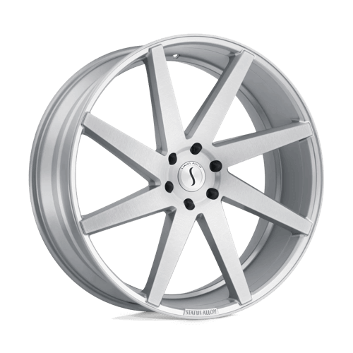 STATUS BRUTE - Silver W/ Brushed Machined Face alloy wheel