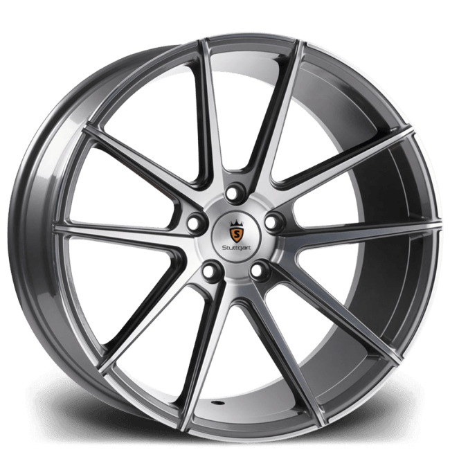 STUTTGART ST9 - Silver Polished Face alloy wheel