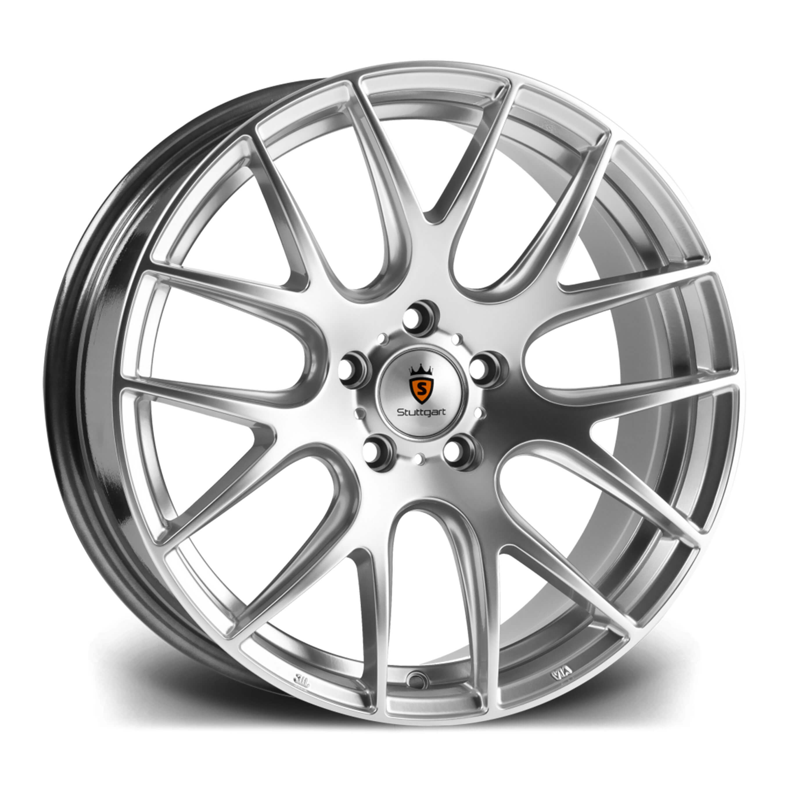STUTTGART ST3 Hyper Silver Alloy Wheels