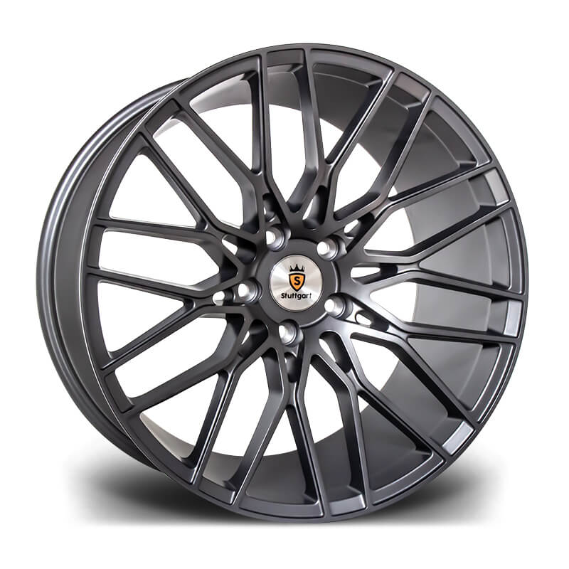 STUTTGART ST8 Matt Gunmetal Alloy Wheels