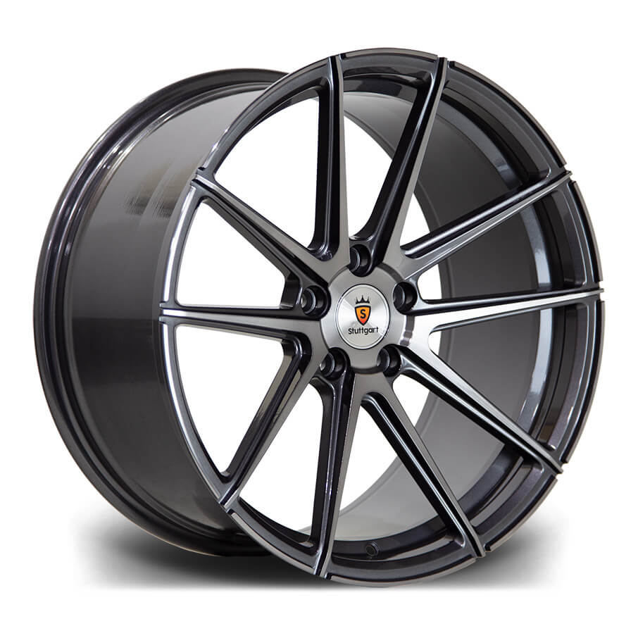 STUTTGART ST9 Gunmetal Polished Alloy Wheels