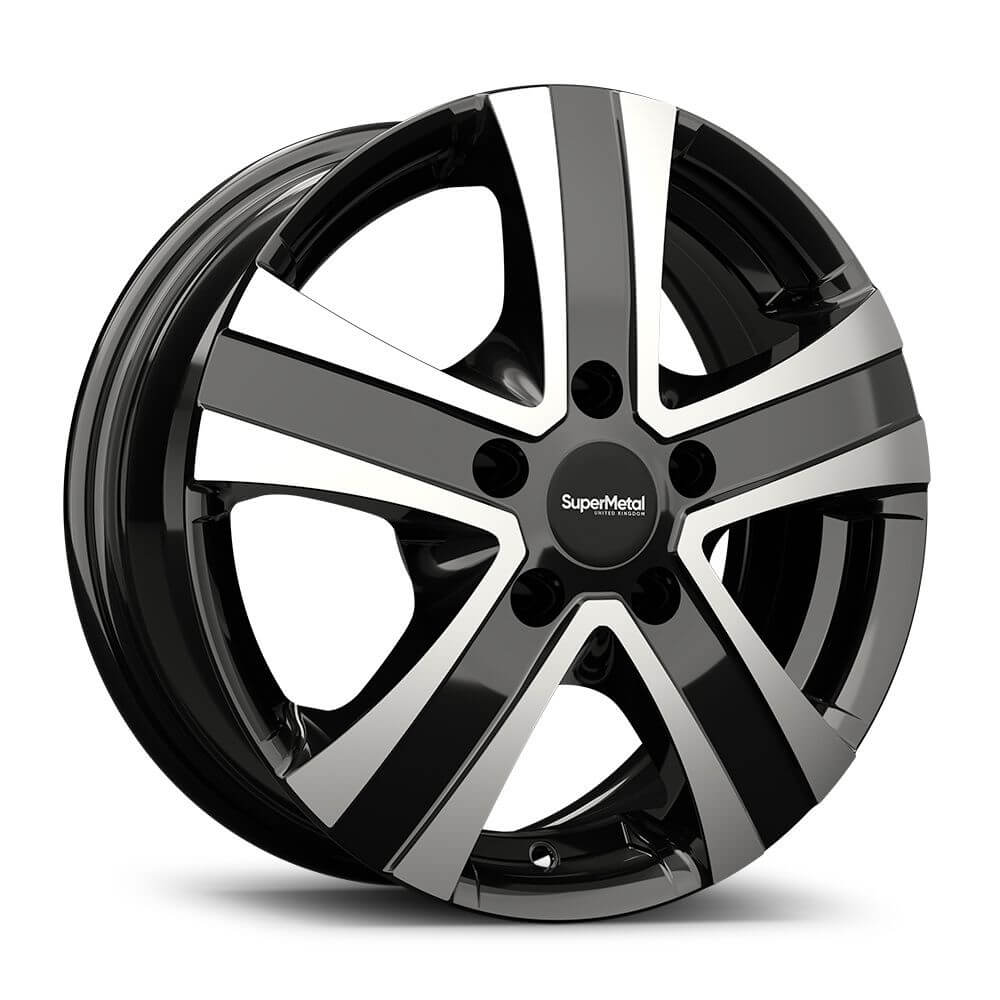 SuperMetal Hammer - Gloss Black Polish alloy wheel