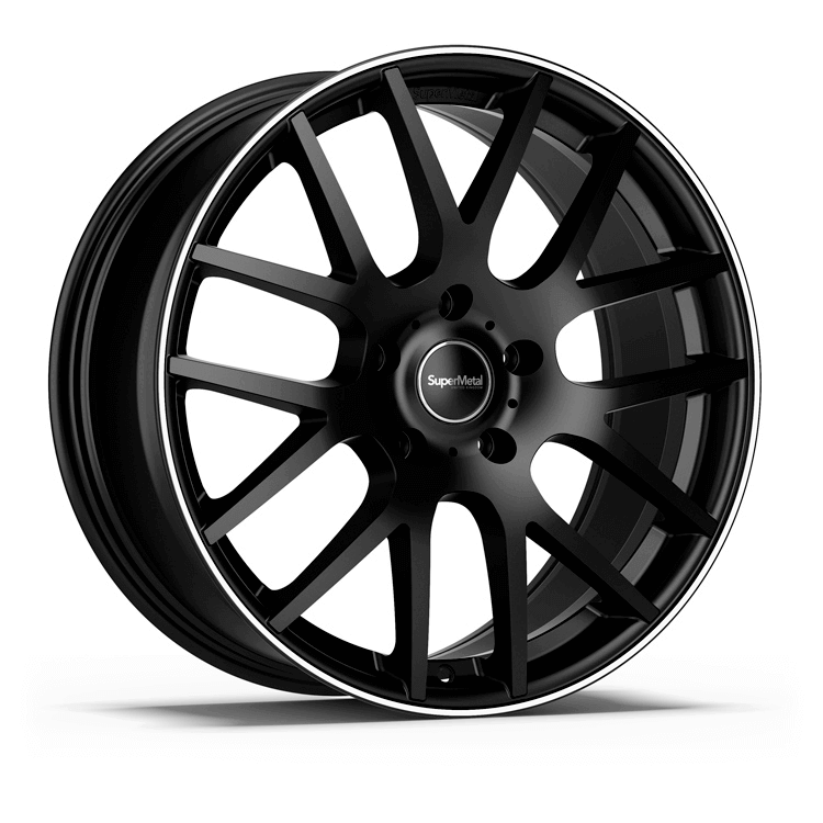 SuperMetal Trident - Matt Black alloy wheel