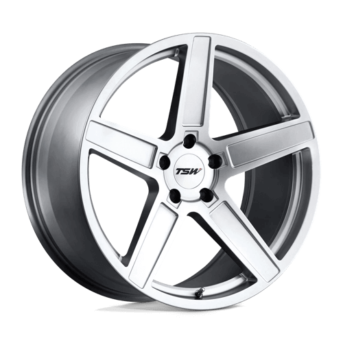 TSW ASCENT - Matte Titanium Silver alloy wheel