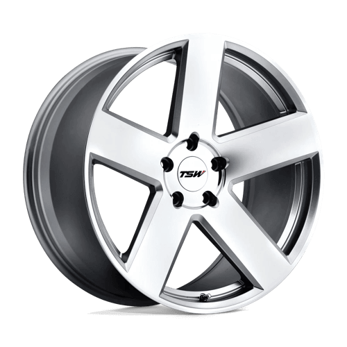 TSW BRISTOL - Silver W/ Mirror Cut Face alloy wheel