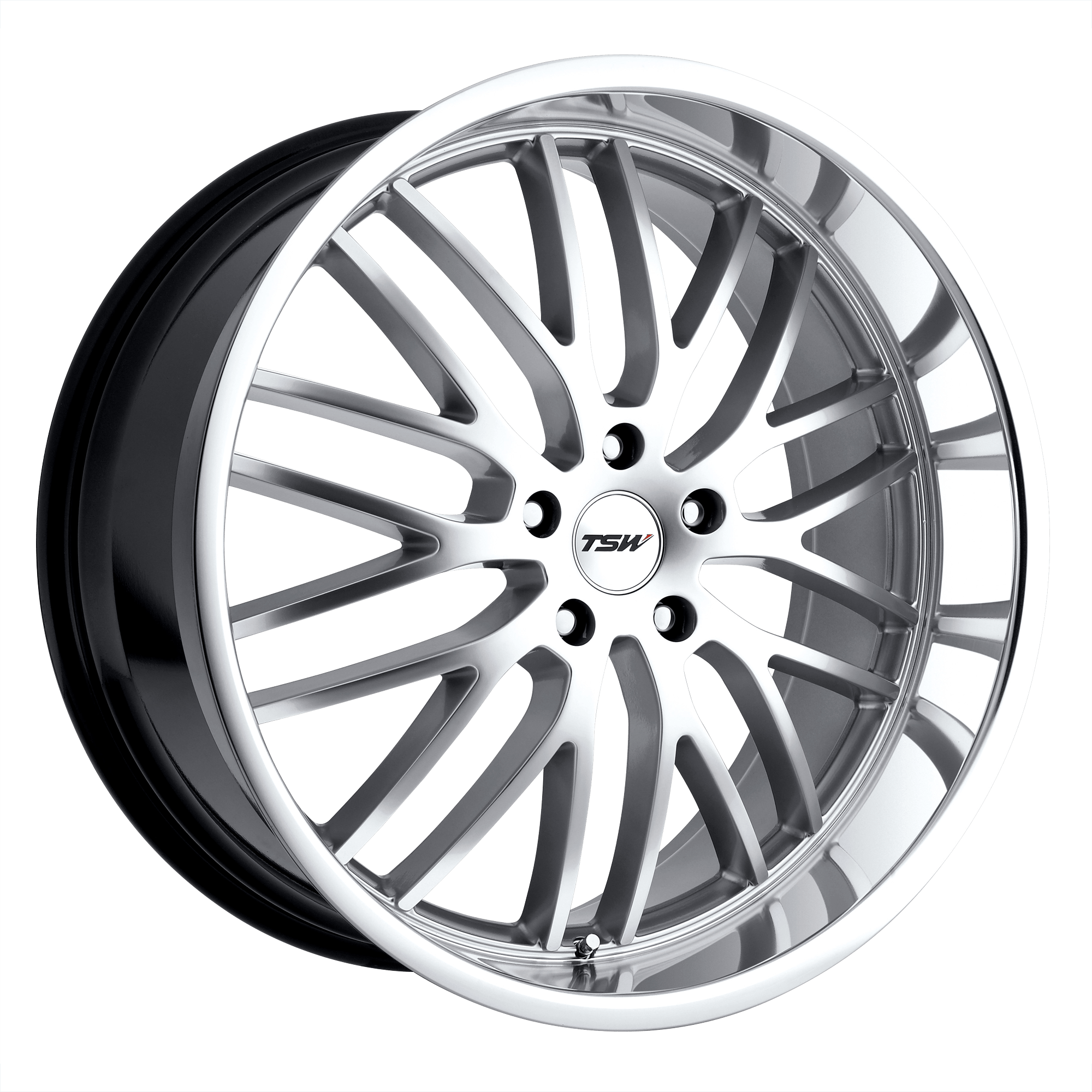 TSW SNETTERTON Hyper Silver W/ Mirror Cut Lip Alloy Wheels